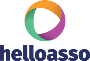 Logo de HelloAsso, partenaire proposant une solution de paiement des frais d'inscriptions